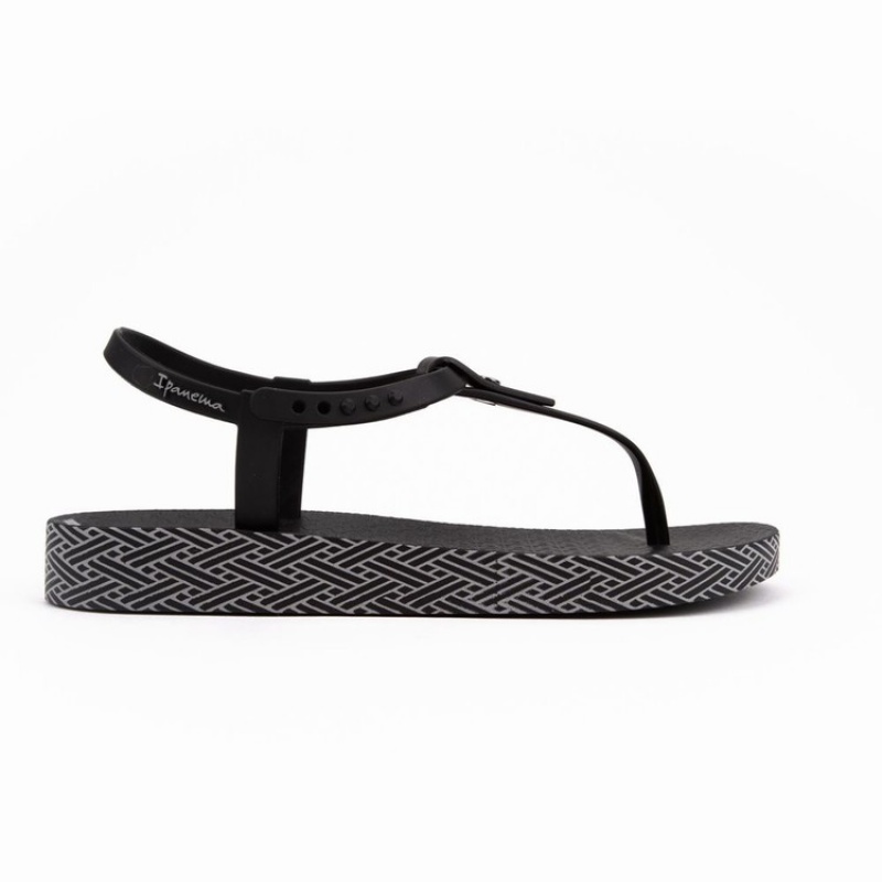 Black Women's Ipanema Plush Weave Sandals | 1297380-GS