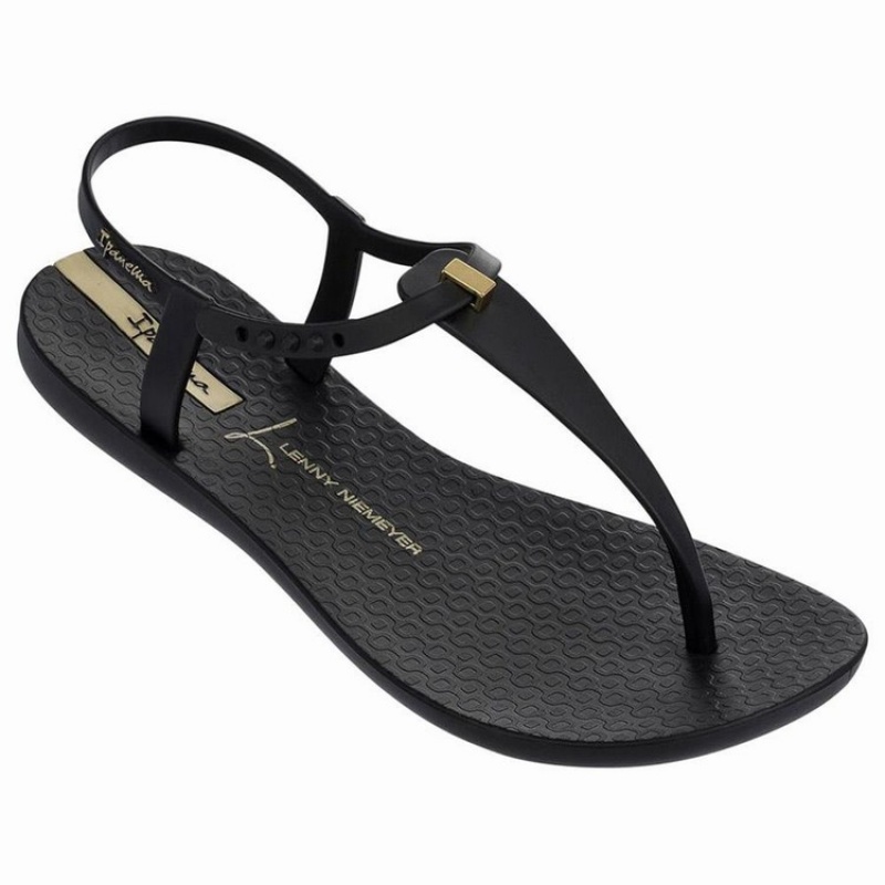 Black Women\'s Ipanema Premium Lenny Desire Sandals | 1962038-OS