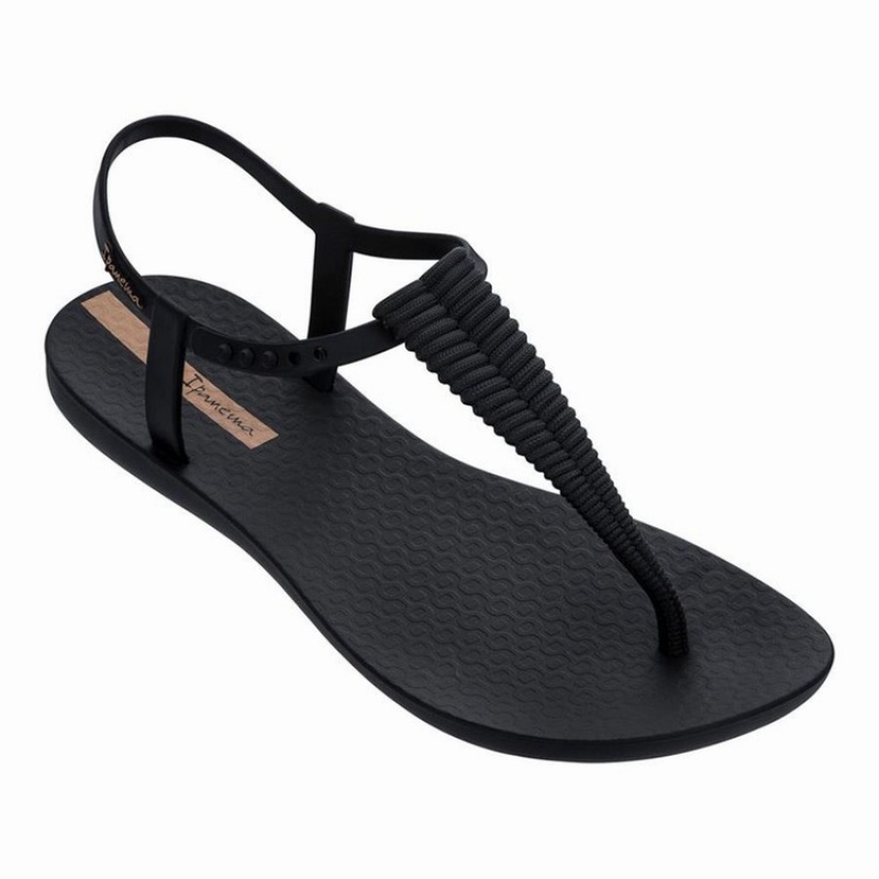 Black Women's Ipanema Ribba Sandals | 4708195-QO