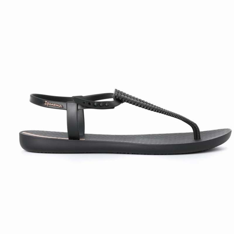 Black Women's Ipanema Ribba Sandals | 4708195-QO