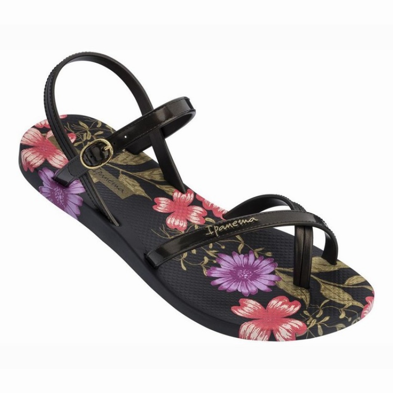 Black Women's Ipanema Suzi Print II Sandals | 4539826-MN