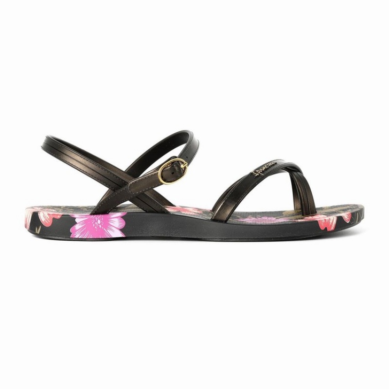 Black Women's Ipanema Suzi Print II Sandals | 4539826-MN