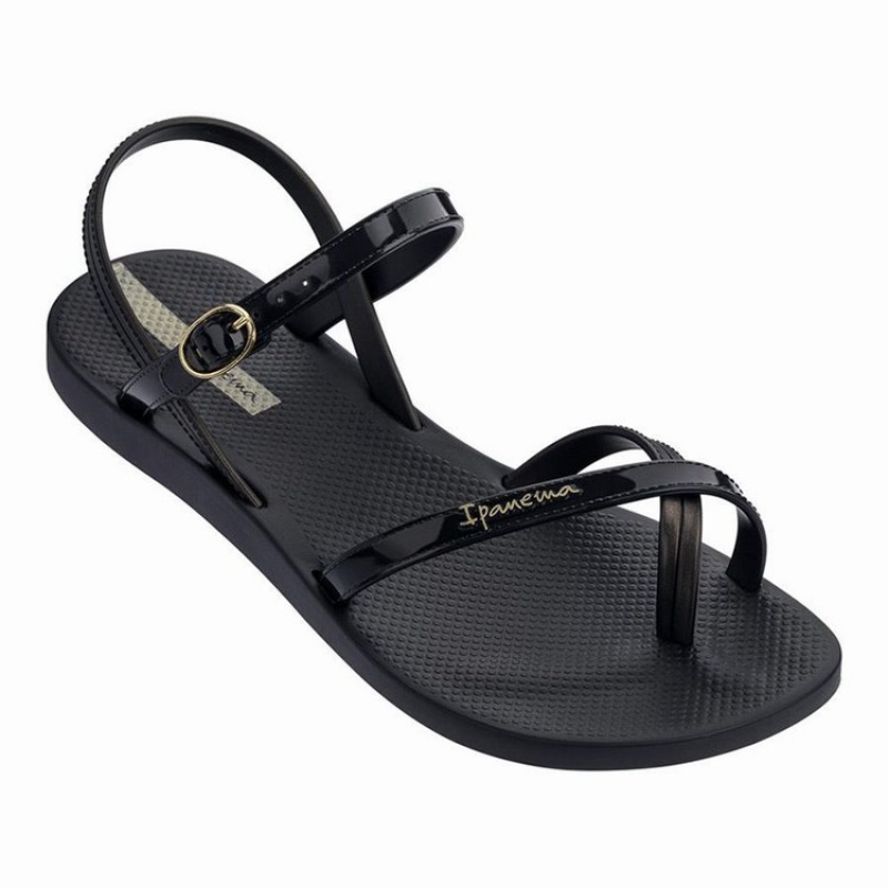 Black Women's Ipanema Suzi Sandals | 1037465-HZ