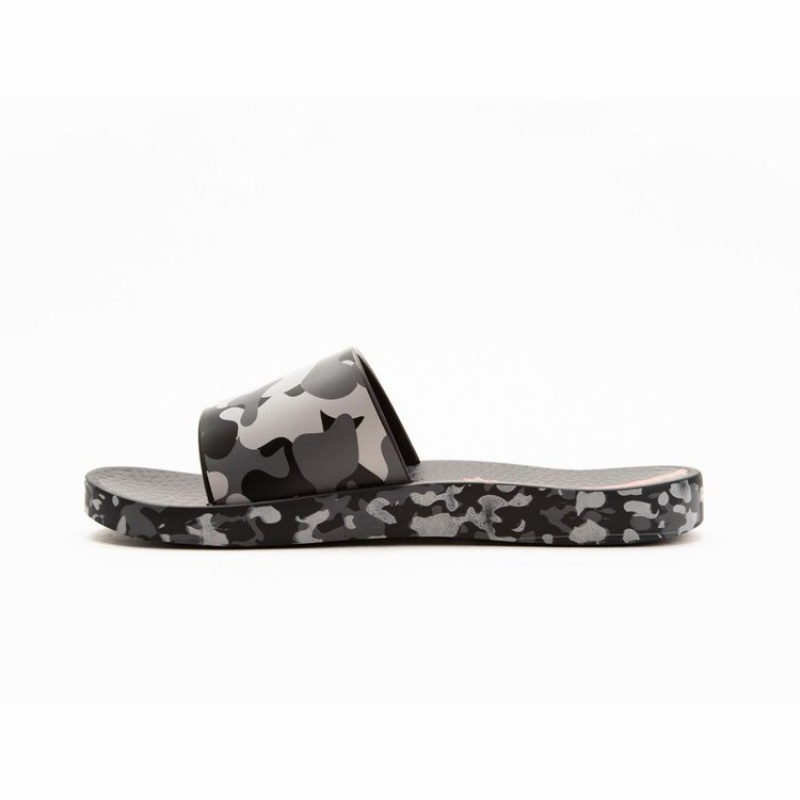 Black / Grey Kids'' Ipanema Slippy Sandals | 5628490-SW