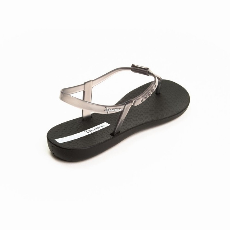 Black / Grey Women's Ipanema Stardust Sandals | 7054692-OX