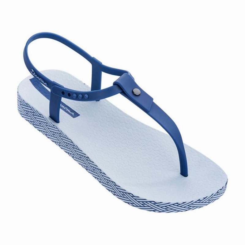 Blue Women's Ipanema Plush Weave Sandals | 0123894-EC