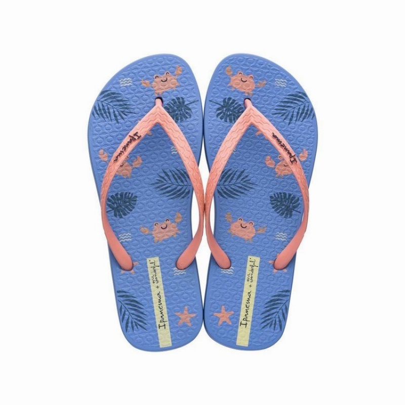 Blue / Pink Women's Ipanema Mr. Wonderful II Flip Flops | 9768153-OL