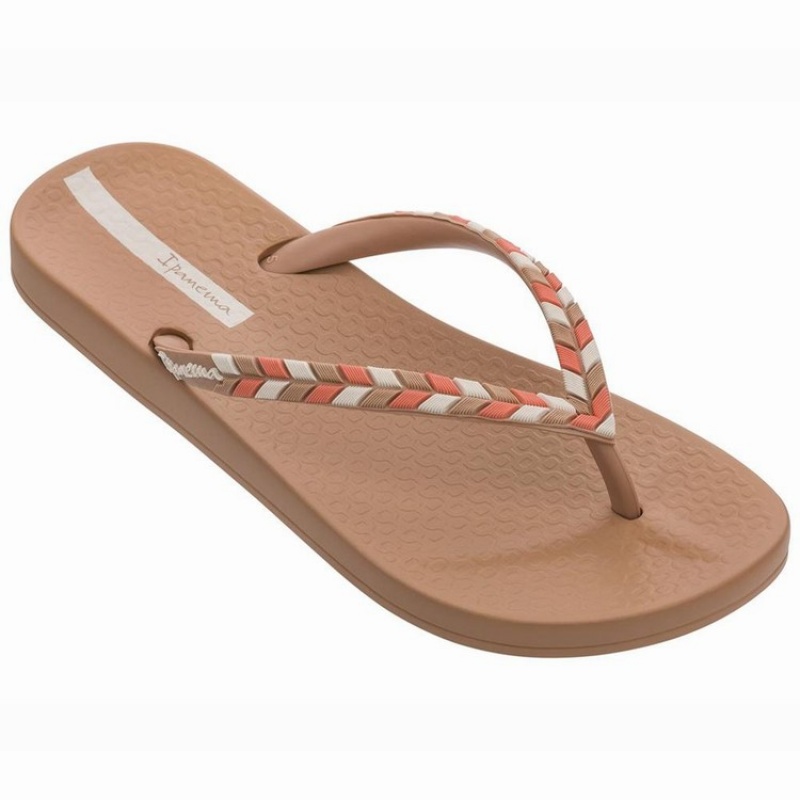 Brown Women's Ipanema Ana Lovely X Flip Flops | 3589764-CK