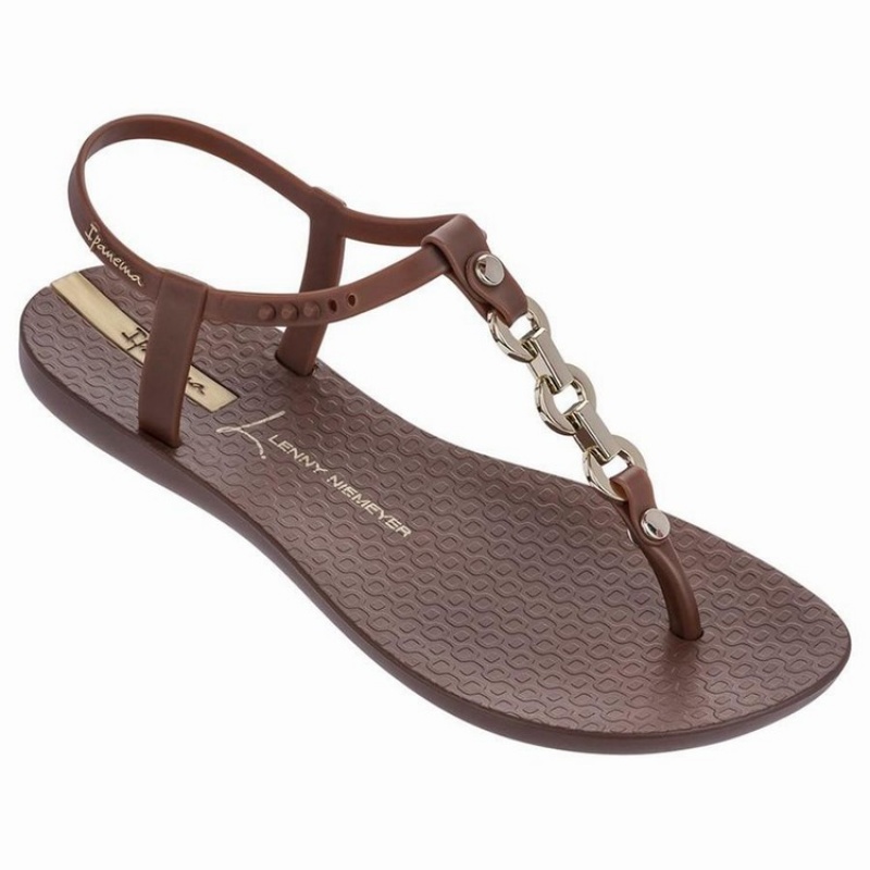 Brown Women\'s Ipanema Lenny Unity Sandals | 1058374-QG