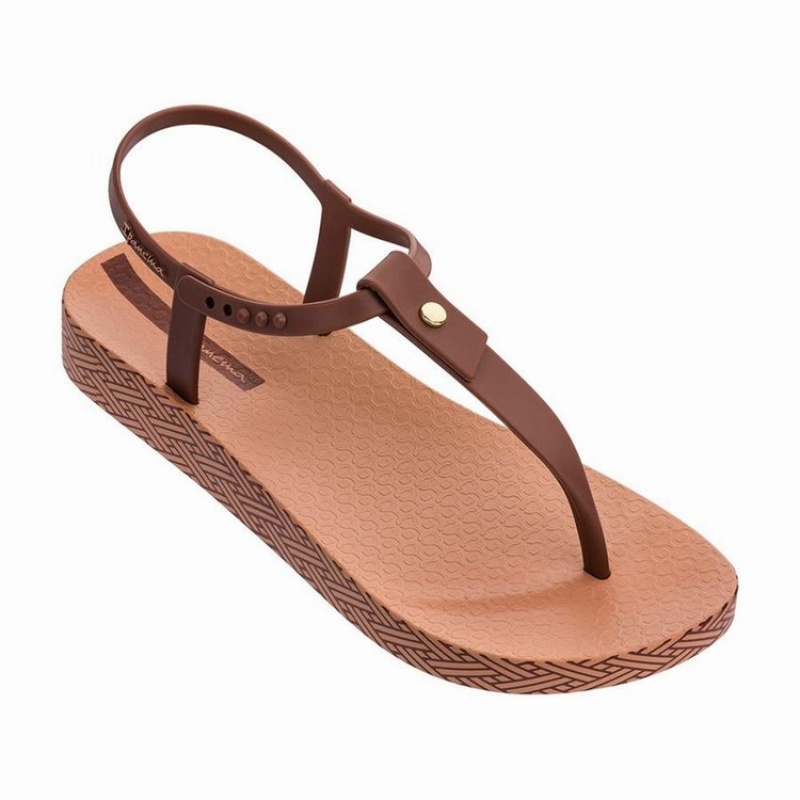 Brown Women's Ipanema Plush Weave Sandals | 4567213-DP