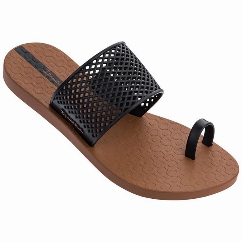 Brown / Black Women's Ipanema Gadot Sandals | 9815064-IV