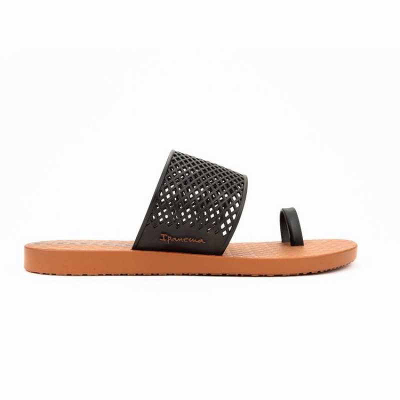 Brown / Black Women's Ipanema Gadot Sandals | 9815064-IV