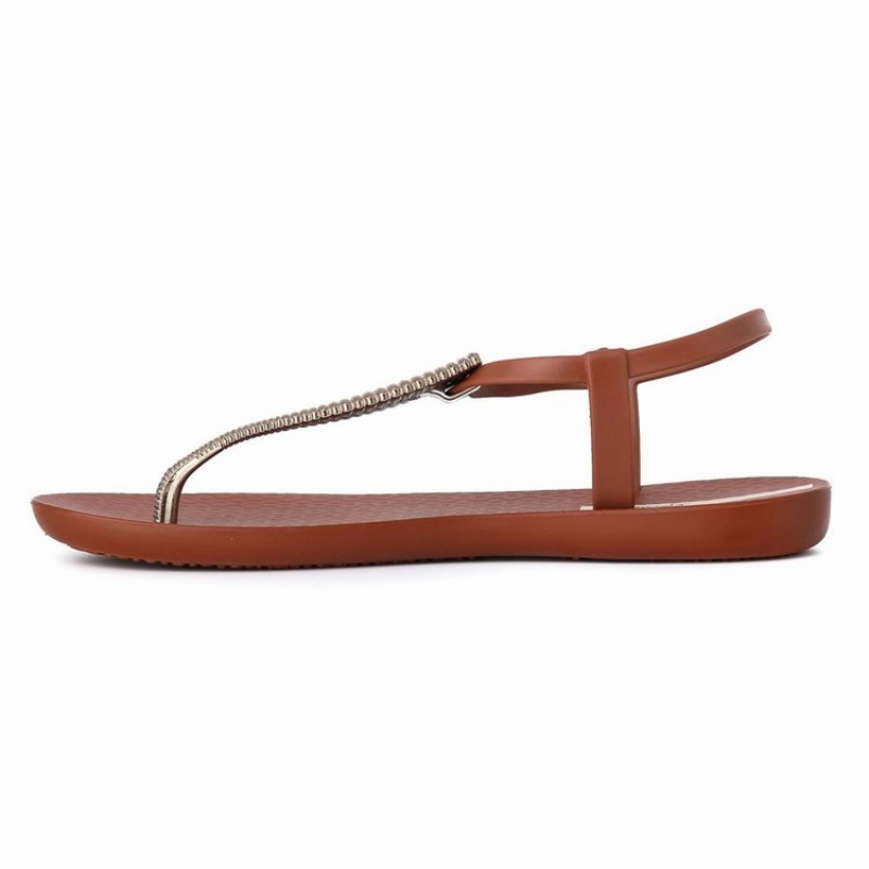 Brown / Gold Women's Ipanema Ribba Sandals | 4296317-IK