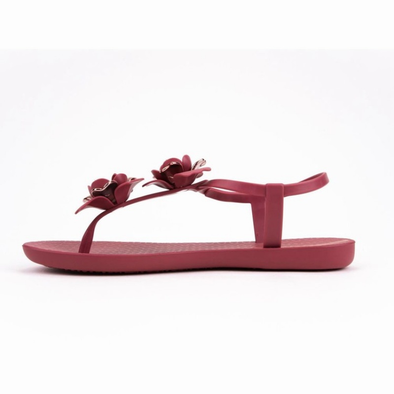 Burgundy Women's Ipanema Floret Sandals | 0286957-LW