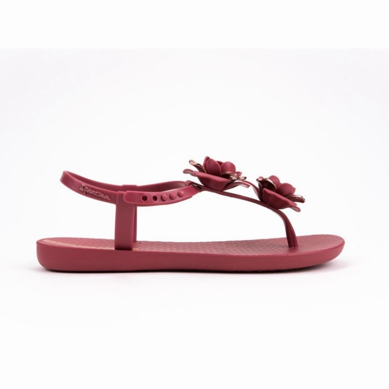 Burgundy Women's Ipanema Floret Sandals | 0286957-LW