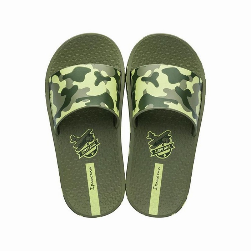 Green Kids'' Ipanema Slippy Sandals | 4286501-FY