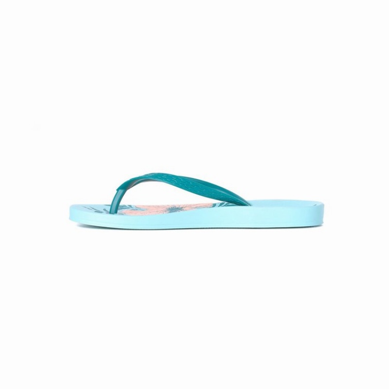 Green Women's Ipanema Ana Hibiscus Flip Flops | 8643210-SH