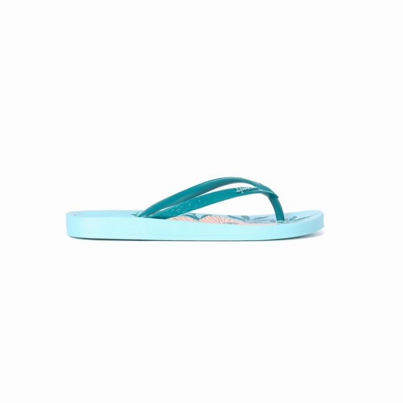 Green Women's Ipanema Ana Hibiscus Flip Flops | 8643210-SH