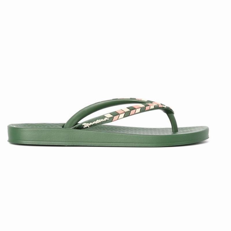 Green Women's Ipanema Ana Lovely X Flip Flops | 1365270-YN