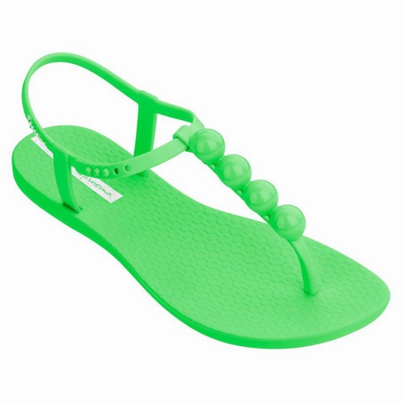 Green Women\'s Ipanema Pearl Sandals | 1064372-PG