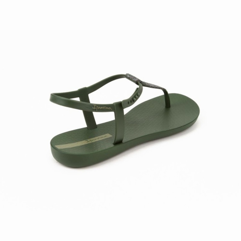 Green / Silver Women's Ipanema Shimmer Sandals | 3172590-DT