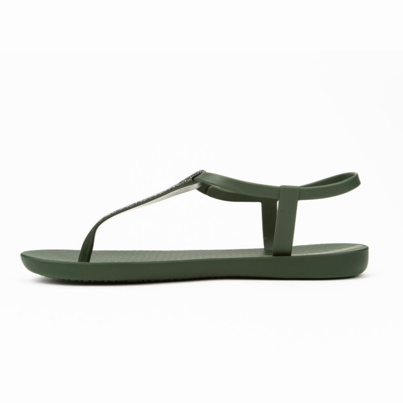 Green / Silver Women's Ipanema Shimmer Sandals | 3172590-DT