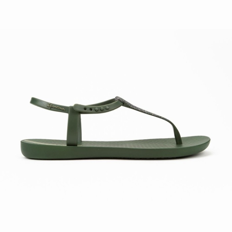 Green / Silver Women's Ipanema Shimmer Sandals | 3172590-DT