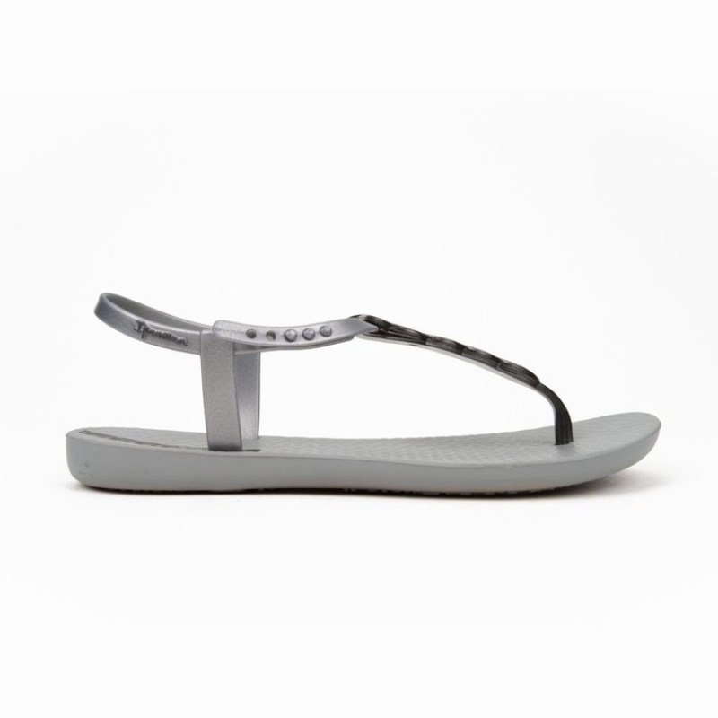 Grey / Silver Women's Ipanema Braid Sandals | 6734902-CB