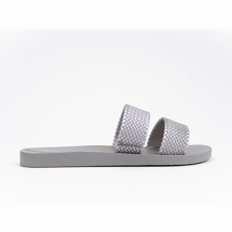 Grey / Silver Women's Ipanema City Sandals | 3410657-OM