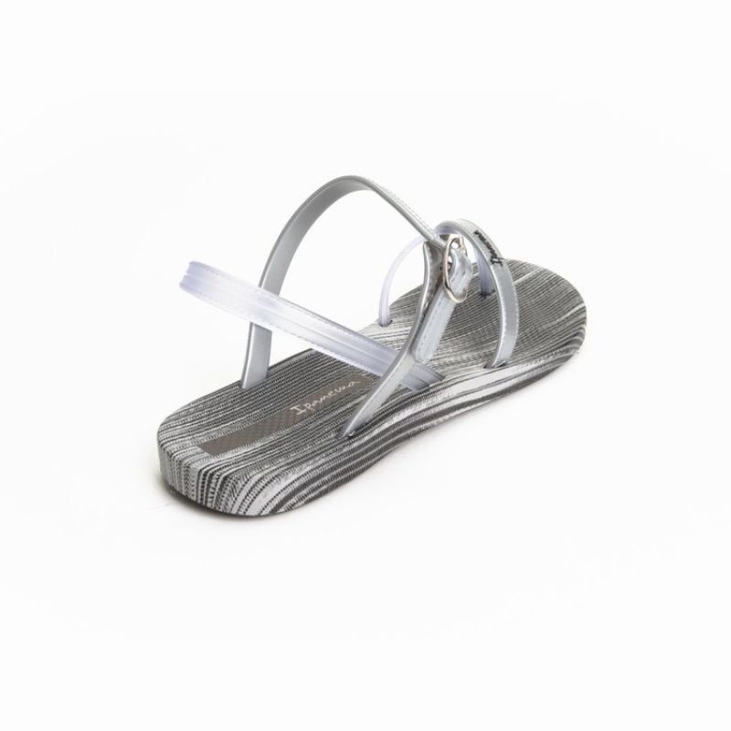 Grey / Silver Women's Ipanema Suzi Print Sandals | 0361247-EX