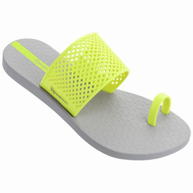 Grey / Yellow Women's Ipanema Gadot Sandals | 9348765-KW