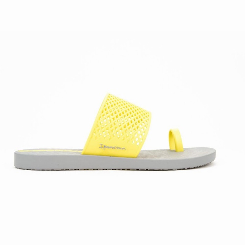 Grey / Yellow Women's Ipanema Gadot Sandals | 9348765-KW