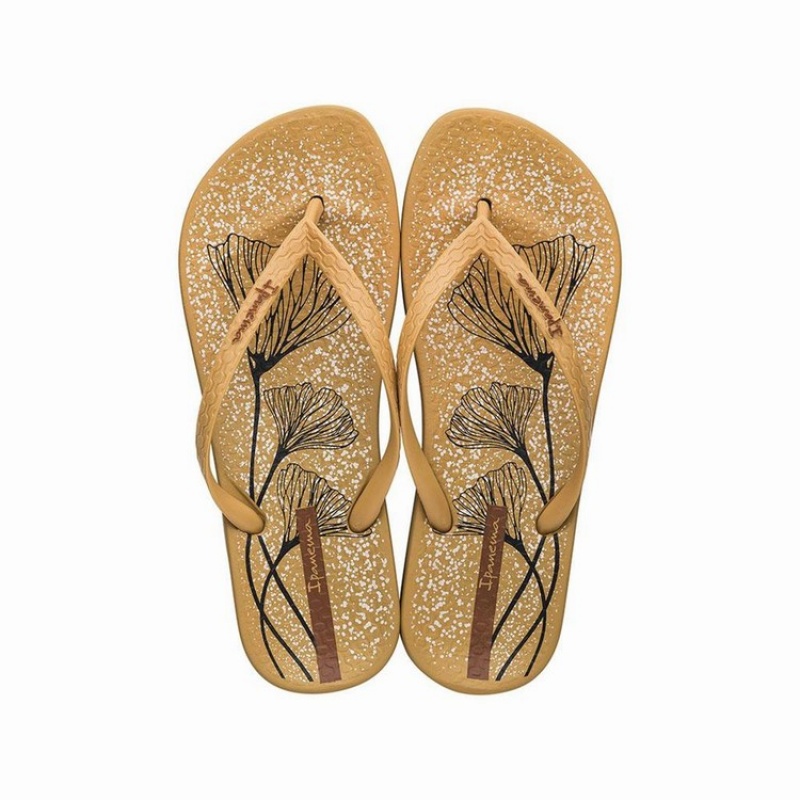 Khaki Women's Ipanema Anatomic Temas XI Flip Flops | 6521073-AL