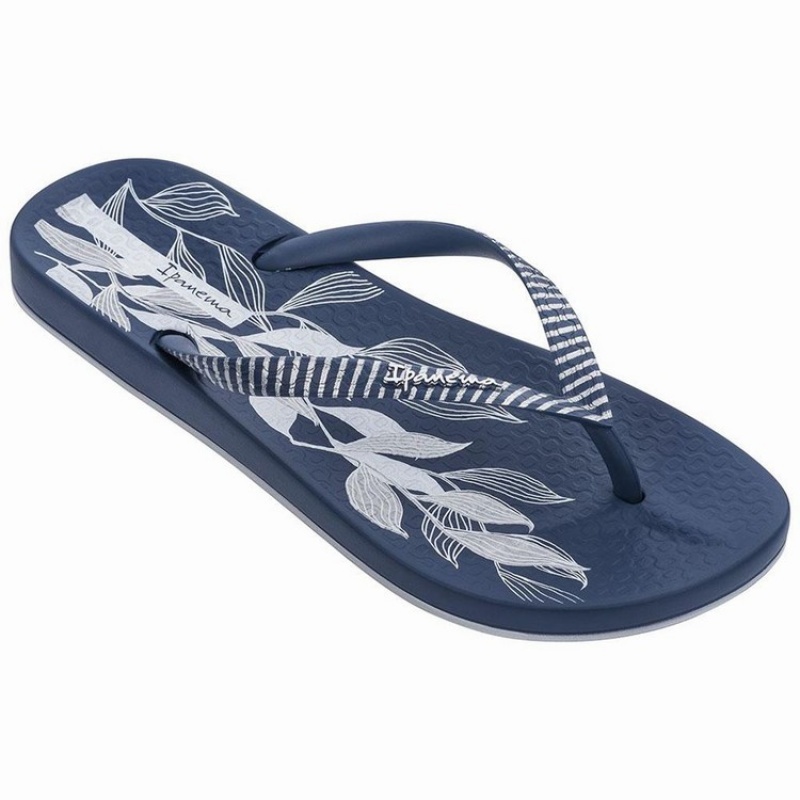 Navy Women\'s Ipanema Anatomic Nature IV Flip Flops | 0148362-SN