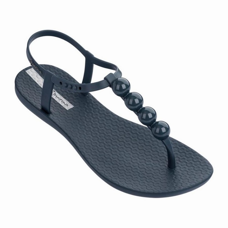 Navy Women's Ipanema Pearl Sandals | 8179453-YA