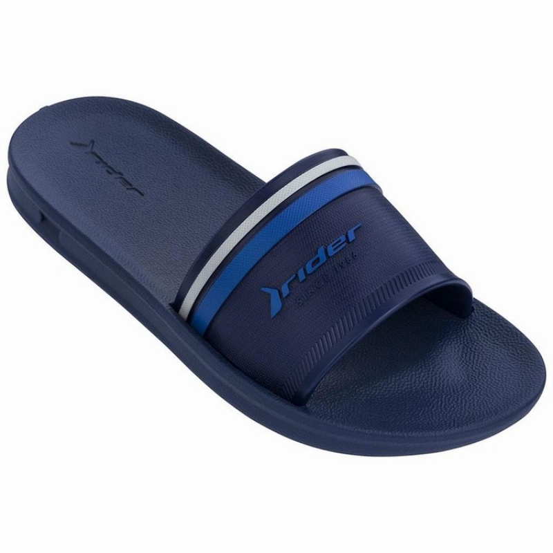 Navy / Blue Kids\'\' Ipanema Strike Plus Slides | 4913865-HX