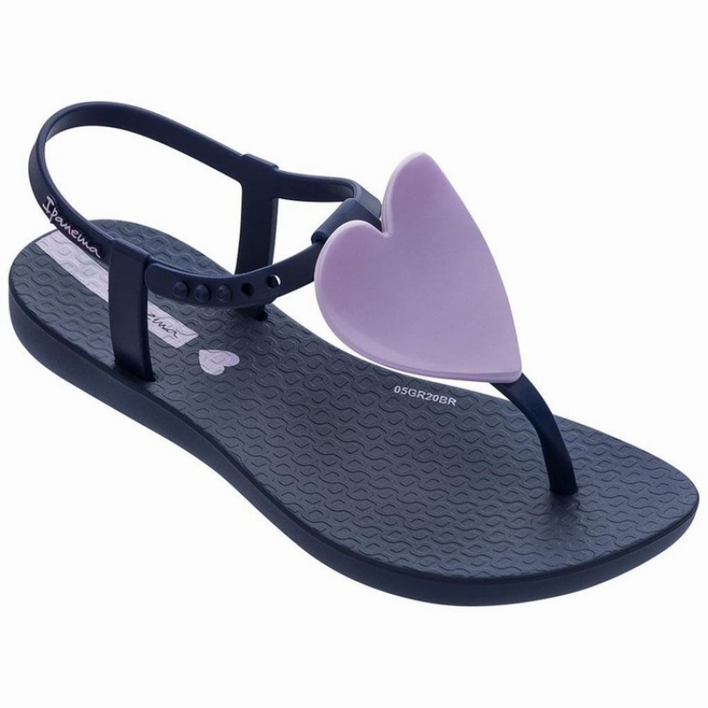 Navy / Pink Kids\'\' Ipanema Class Love Sandals | 1864570-YC