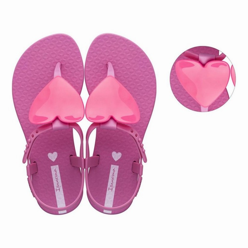 Pink Kids'' Ipanema Class Love Sandals | 4916387-TK