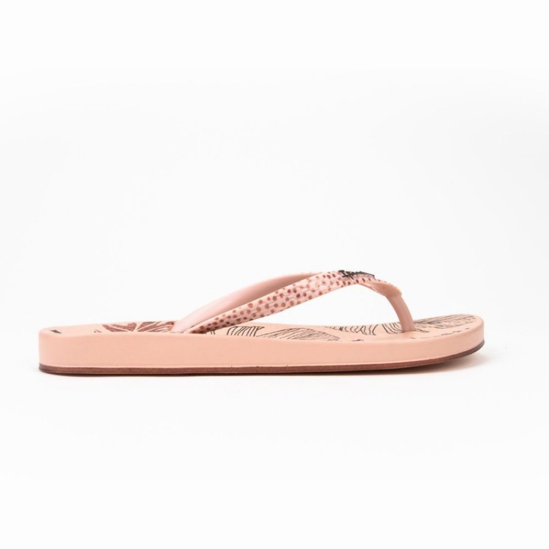 Pink Women's Ipanema Ana Frond Flip Flops | 7398405-ZF