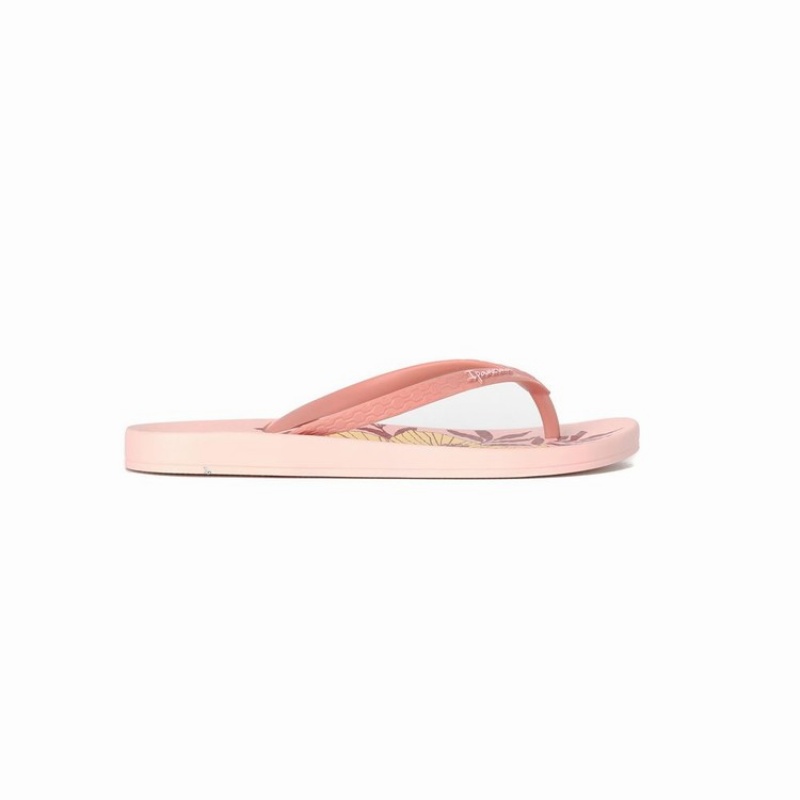 Pink Women's Ipanema Ana Hibiscus Flip Flops | 0174965-IH