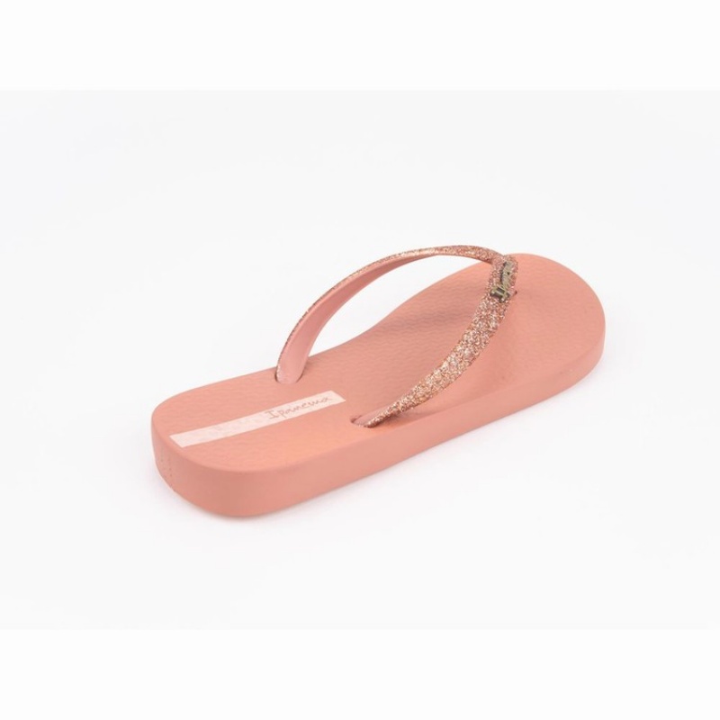 Pink Women's Ipanema Glitter II Flip Flops | 6953108-LV