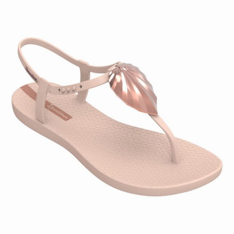 Pink Women's Ipanema Leaf Sandals | 1837526-QK