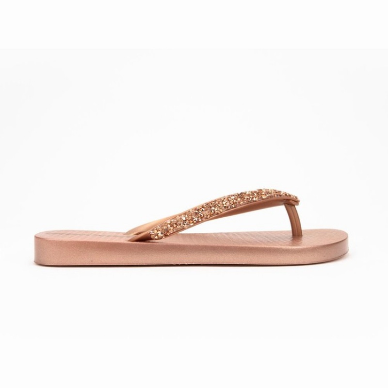 Pink Women's Ipanema Pebble Flip Flops | 6428590-MO