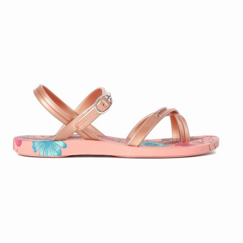 Pink / Beige Kids'' Ipanema Suzi Print II Sandals | 9347506-BD