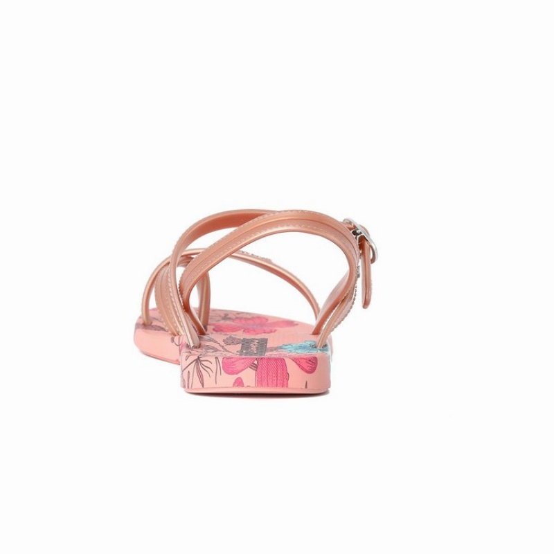 Pink / Beige Kids'' Ipanema Suzi Print II Sandals | 9347506-BD