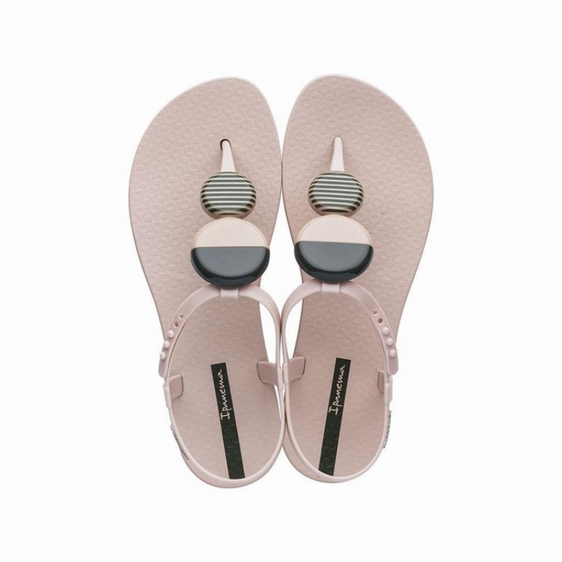 Pink / Black Women's Ipanema Ella Sandals | 0634178-AF