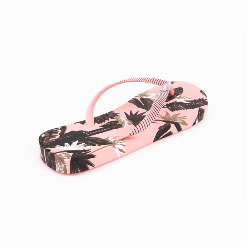 Pink / Black Women's Ipanema Paradise Flip Flops | 6239015-FL