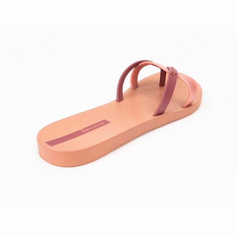 Pink / Burgundy Women's Ipanema Kirei Flip Flops | 6801529-IB