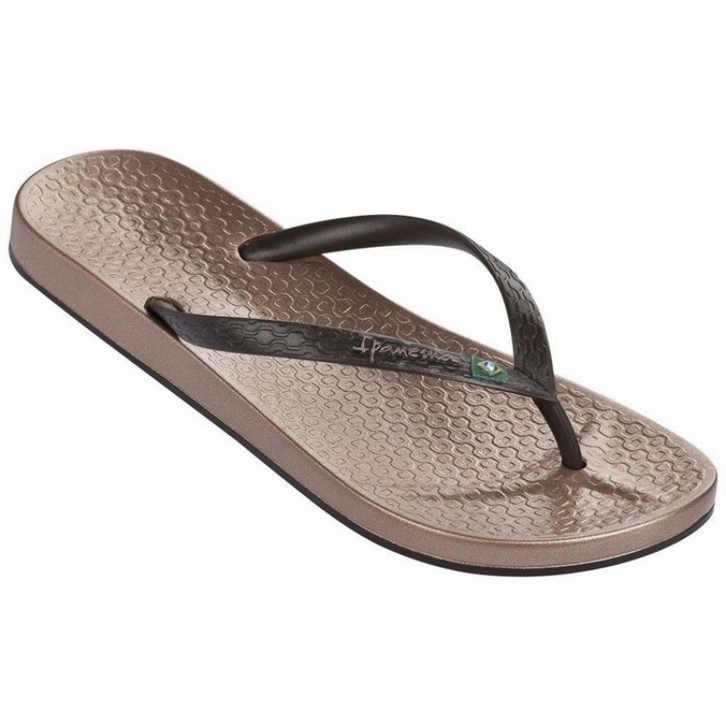 Pink / Grey Women\'s Ipanema Anatomic Brilliant III Flip Flops | 0254376-EG