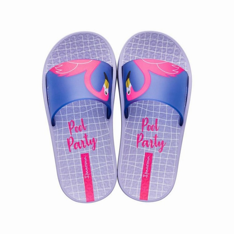 Purple / Blue Kids'' Ipanema Slippy Sandals | 2597643-CE